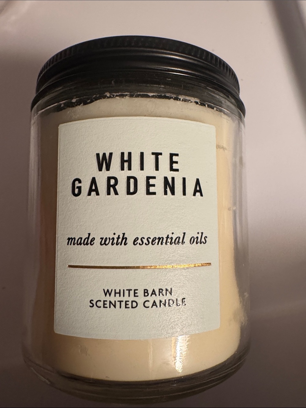 White Barn White Gardenia Scented Candle - Cream